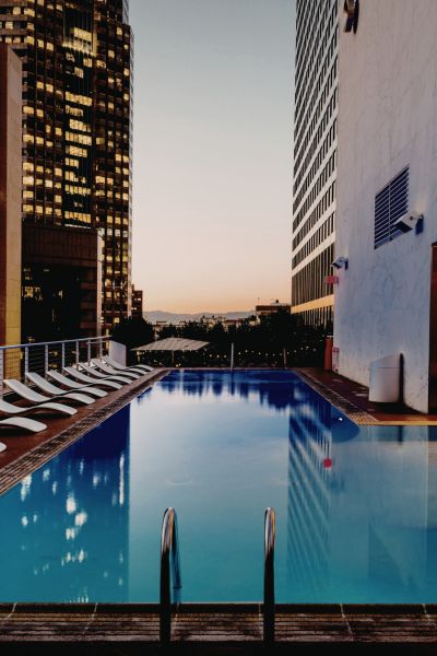 High-rise condo pool